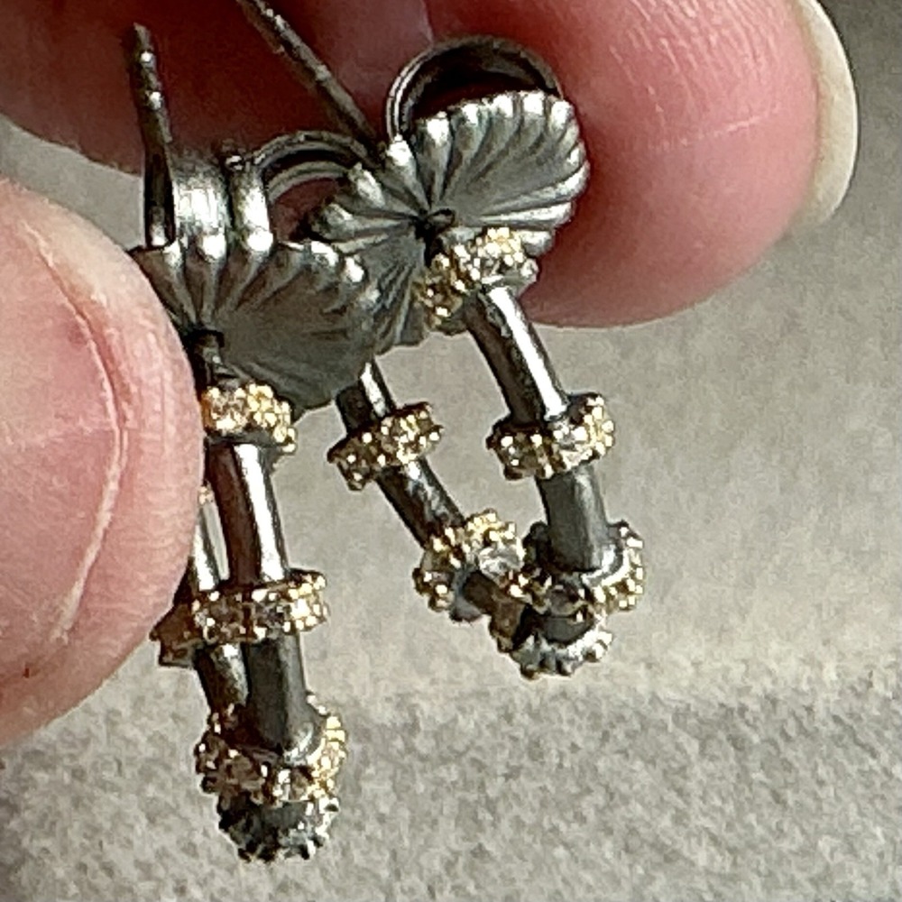 Freida Rothman Signature Cityscape Mini Hoop Earrings 925 Sterling Silver FR